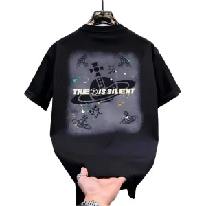 High Quality Saturn Print T-Shirt