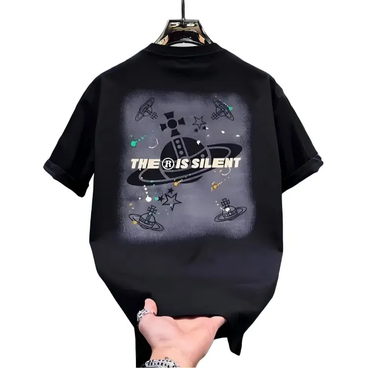High Quality Saturn Print T-Shirt