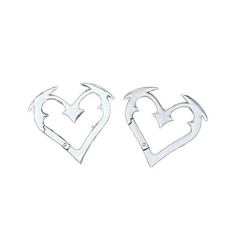 Original New Heavyweight Heart Geometric Keychain