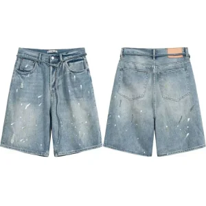 AC Streetwear Distressed Splash Straight Jeans