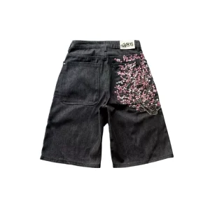 Derschutze Heavyweight Embroidered Denim 5-Inch Shorts