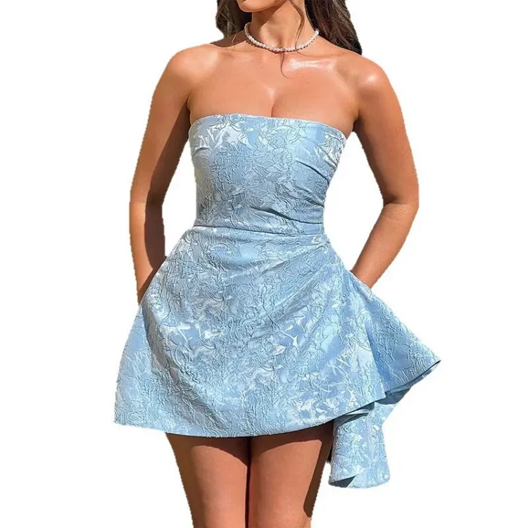 European Sleeveless Off-Shoulder Sexy Evening Gown