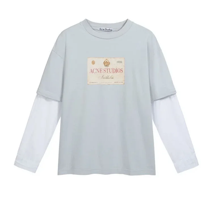 Streetwear AC Letter Long Sleeve T-Shirt