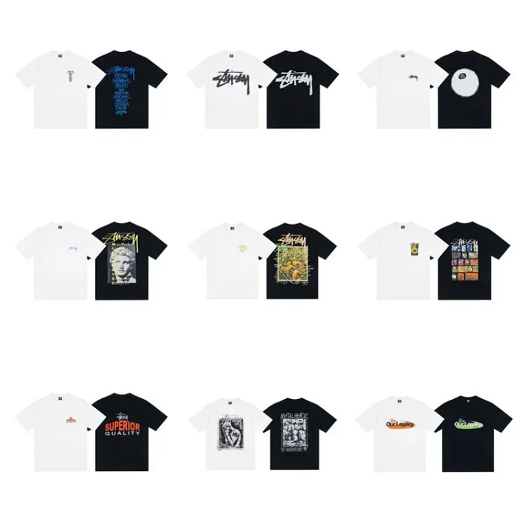 2026 New Stüssy Letter Print Tai Chi Parade T-Shirt Style 1