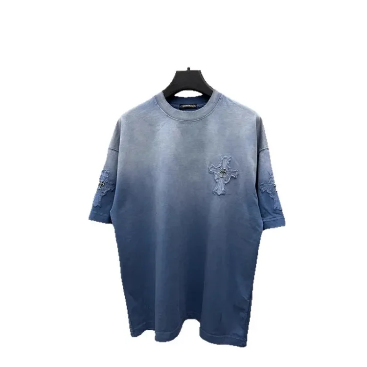 Chrome Hearts Patch Embroidered Couple Short Sleeve T-Shirt
