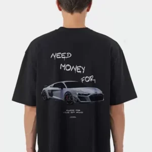New High Street 3D Car Print Heavyweight Cotton T-Shirt