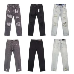 Godsp Streetwear Ripped Washed Slim Jeans