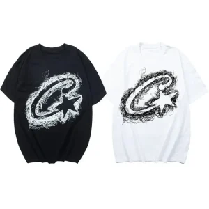 CORTEIZ Letter Big C Print Short Sleeve