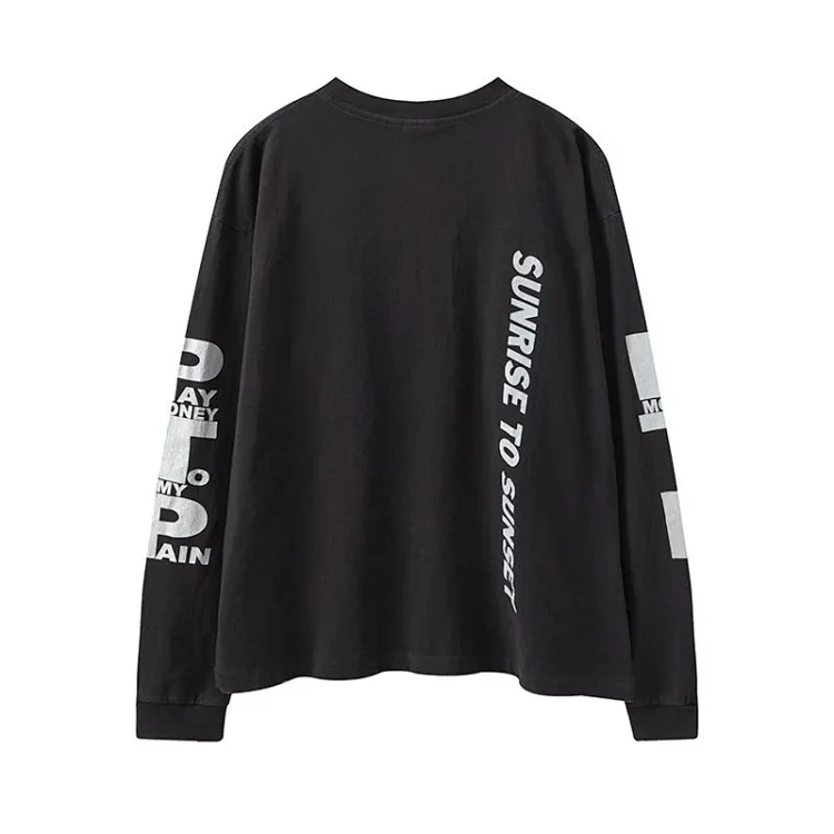 Pay money To my Pain Flame Washed Long Sleeve T-Shirt