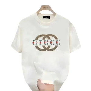 GG High-End Heavyweight Letter Print T-Shirt
