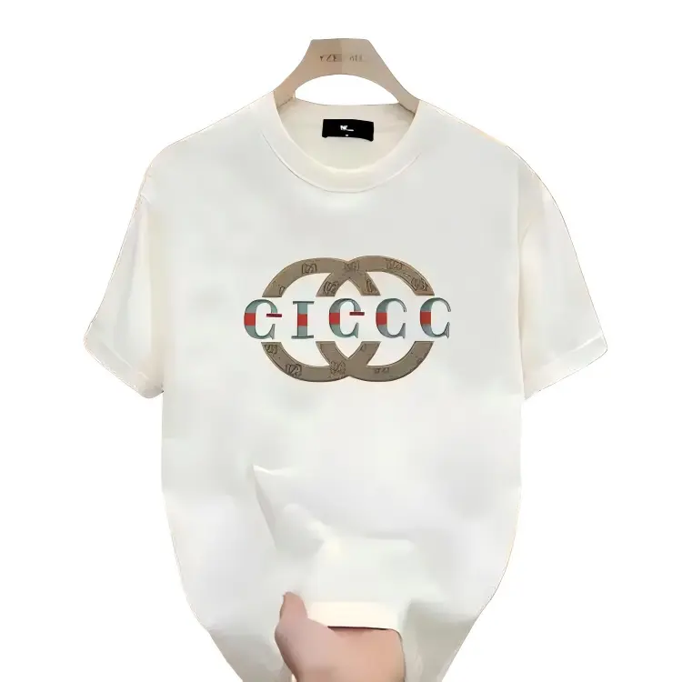 GG High-End Heavyweight Letter Print T-Shirt