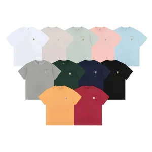 New Carhartt Pocket Logo Embroidered T-Shirt