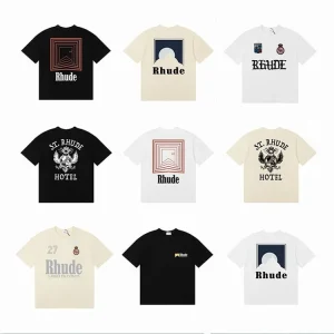 RHUDE Sunset Box Logo T-Shirt