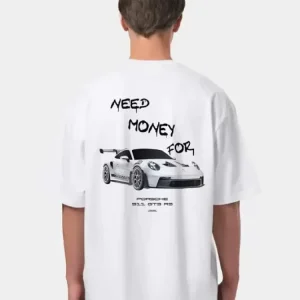 New High Street 3D Car Print Heavyweight Cotton T-Shirt