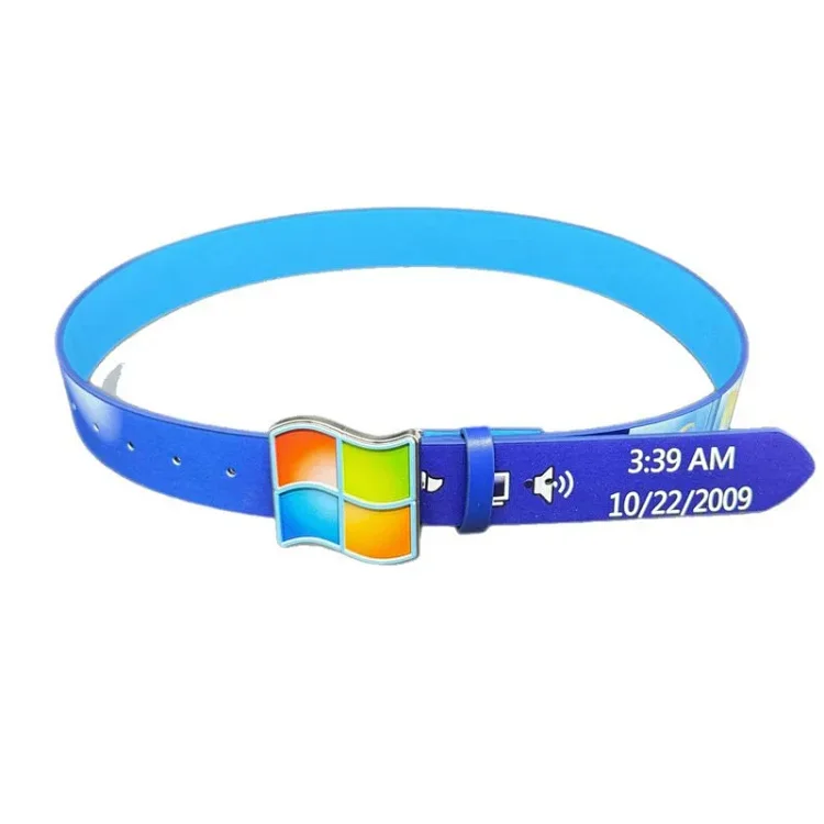 Windows 7 Vintage Microsoft Taskbar Print Belt