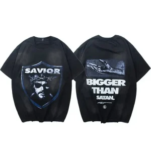 Hell Star Washed Print T-Shirt