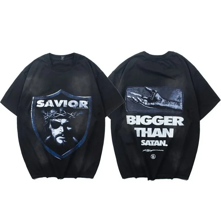 Hell Star Washed Print T-Shirt