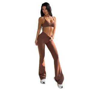 Yoga U-Neck Tank Top Hip-Hugging Sports Set