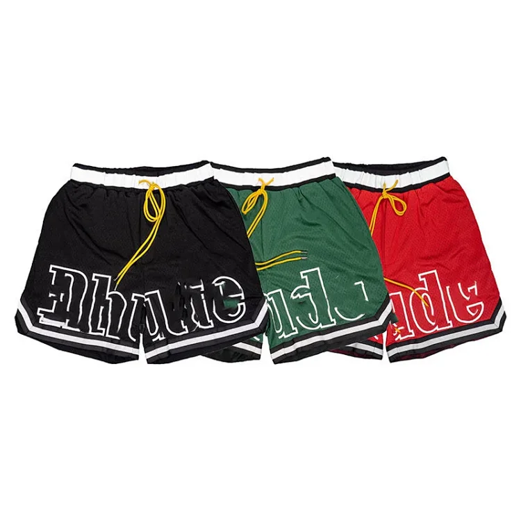 RHUDE Hip Hop Mesh Basketball 5-Inch Shorts