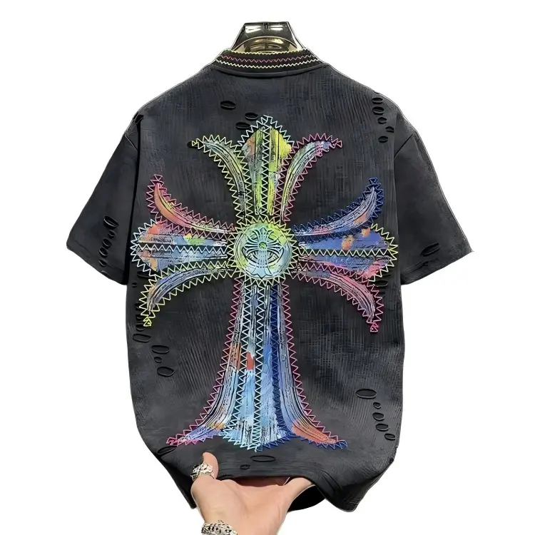 2026 New Chrome Hearts Heavyweight Embroidered T-Shirt