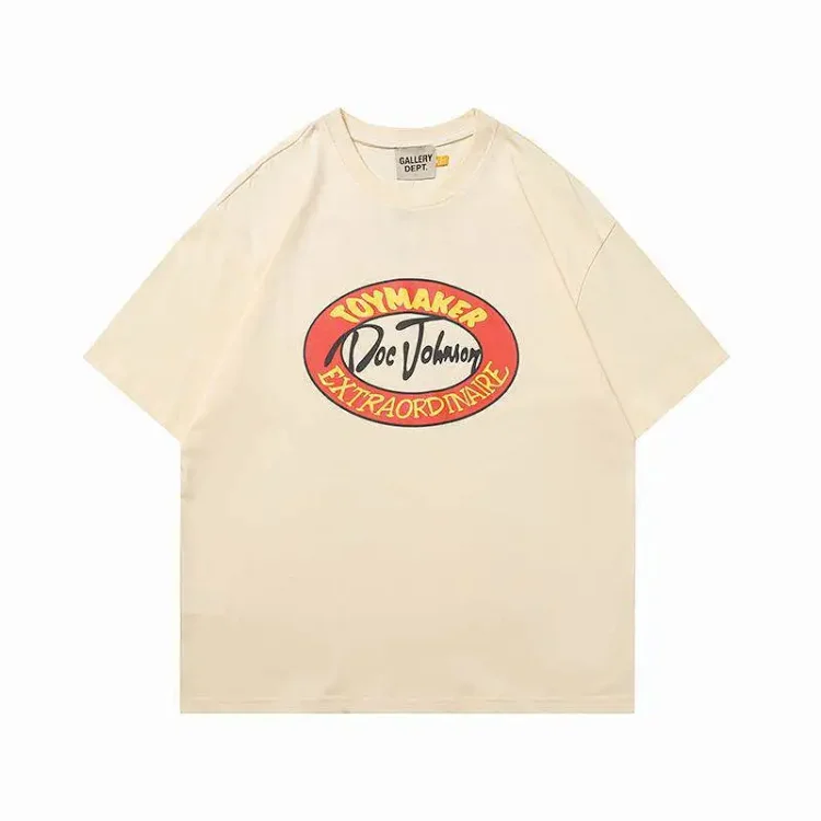 New GALLERY DEPT Hot Foil Letter Print T-Shirt