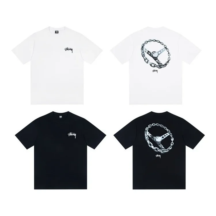 2026 New Stüssy Figure Print T-Shirt Style 5