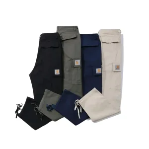 Streetwear Carhartt Multi-Pocket Washed Cargo Casual Pants