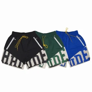 RHUDE Drawstring Color-Block Beach Sports 5-Inch Shorts
