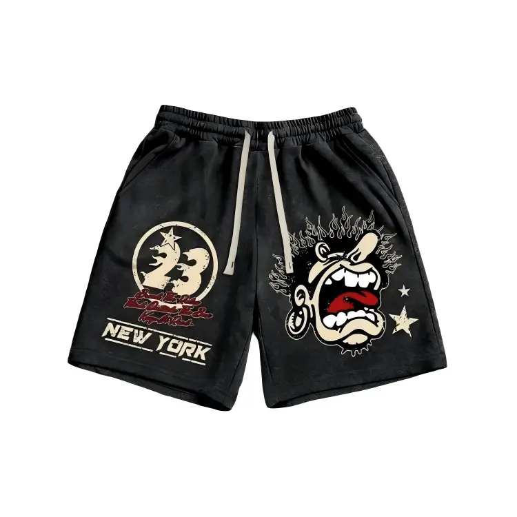 Streetwear Hip Hop Lucky God Sports Shorts