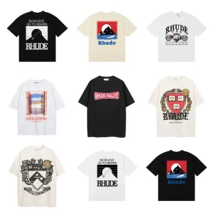 RHUDE Sunset Mountain Print T-Shirt