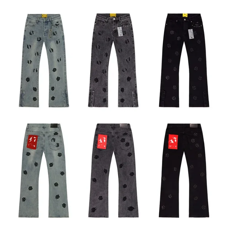 New God Washed Distressed Patch Slim Fit Stretch Jeans