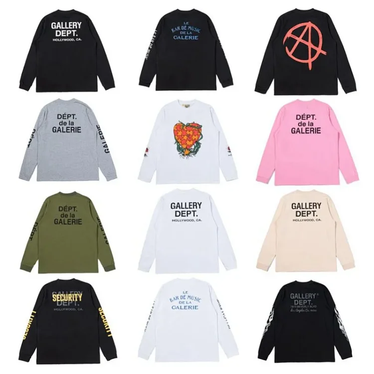 GALLERY DEPT. New Letter Print Long Sleeve T-Shirt