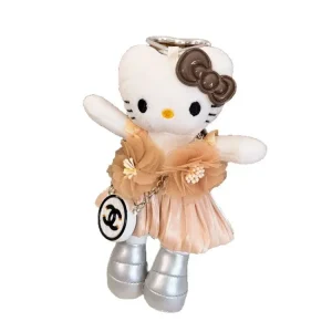 Long Leg Cat ktdiy Bag Charm Keychain Pendant