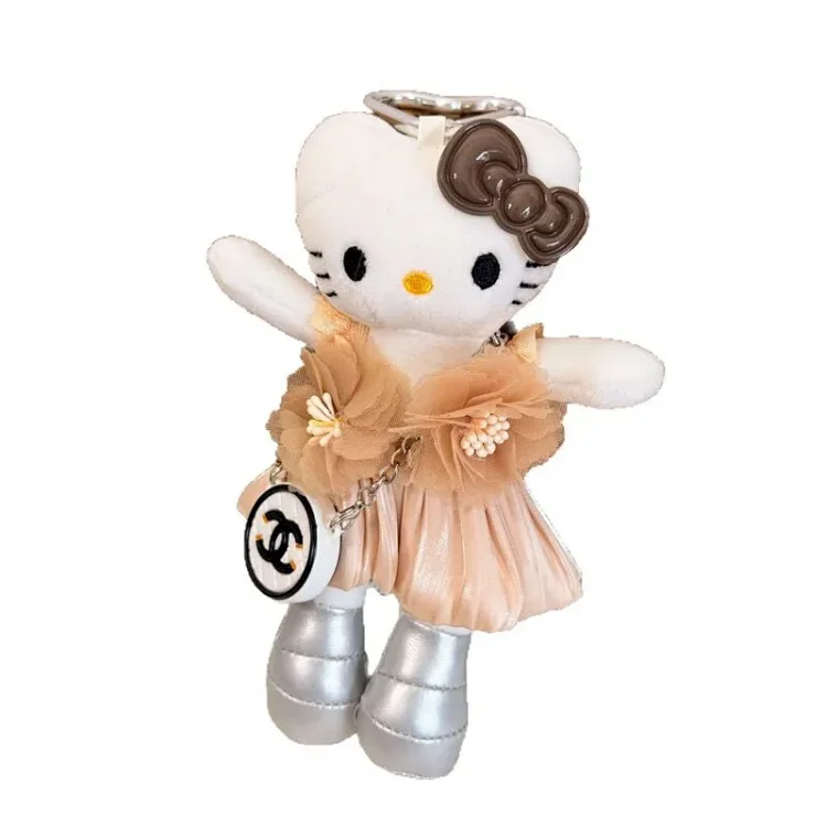 Long Leg Cat ktdiy Bag Charm Keychain Pendant
