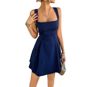 2026 Spring/Summer New Solid Elegant Camisole Dress