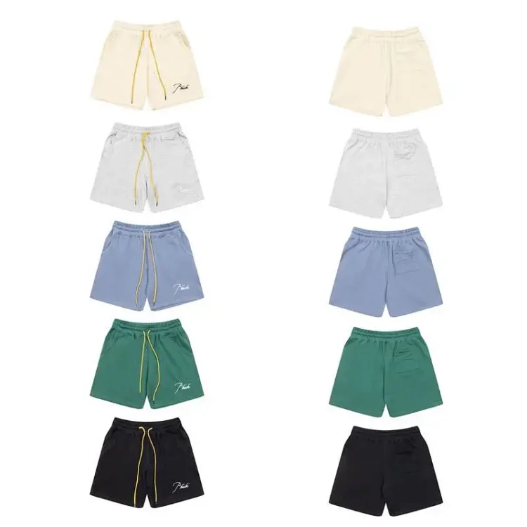RHUDE Embroidered Drawstring Sports 5-Inch Shorts