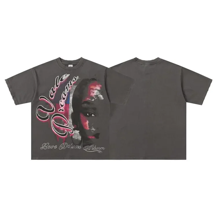 ValeValley Hip Hop Style Print T-Shirt
