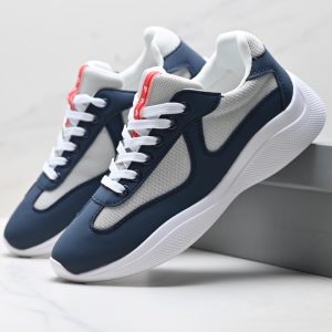 Prada Round-Toe Lace-Up Casual Shoes