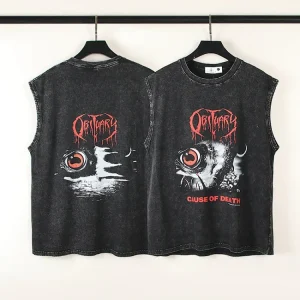 OBITUARY Death Metal Band Washed Tank Top