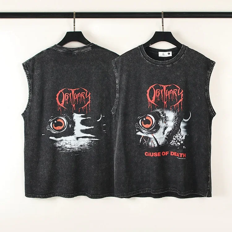 OBITUARY Death Metal Band Washed Tank Top