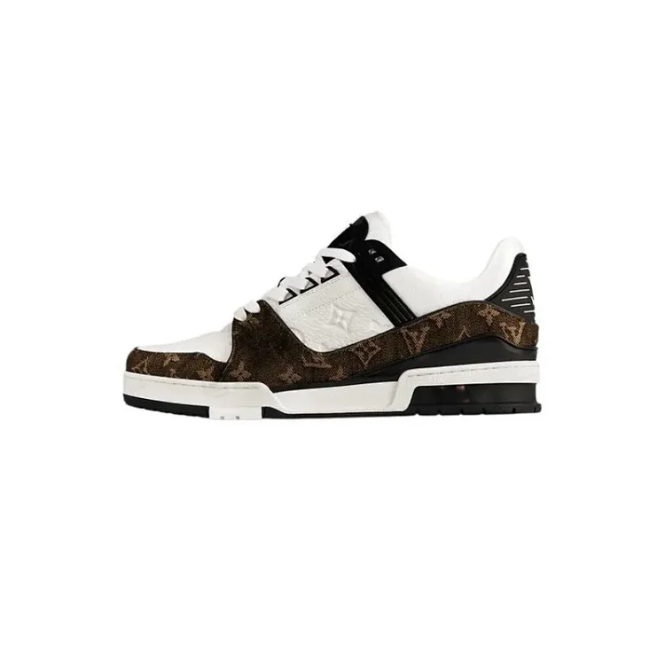 Louis Vuitton Color-Block Skate Shoes with Gift Box
