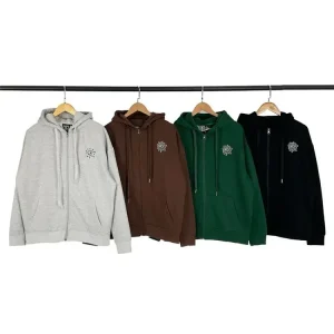 Sun Roll Print Logo Fleece Lined Hoodie