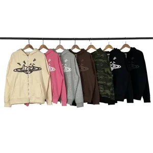 Broken Planet Puff Print Fleece Lined Hoodie