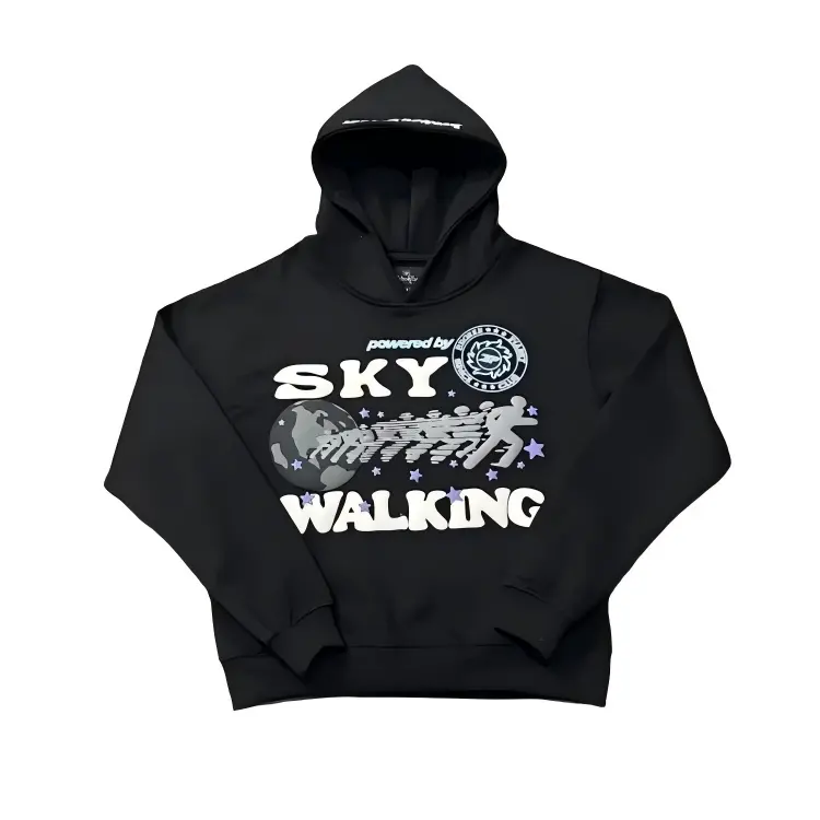 Broken Planet Puff Print Space Walk Hoodie