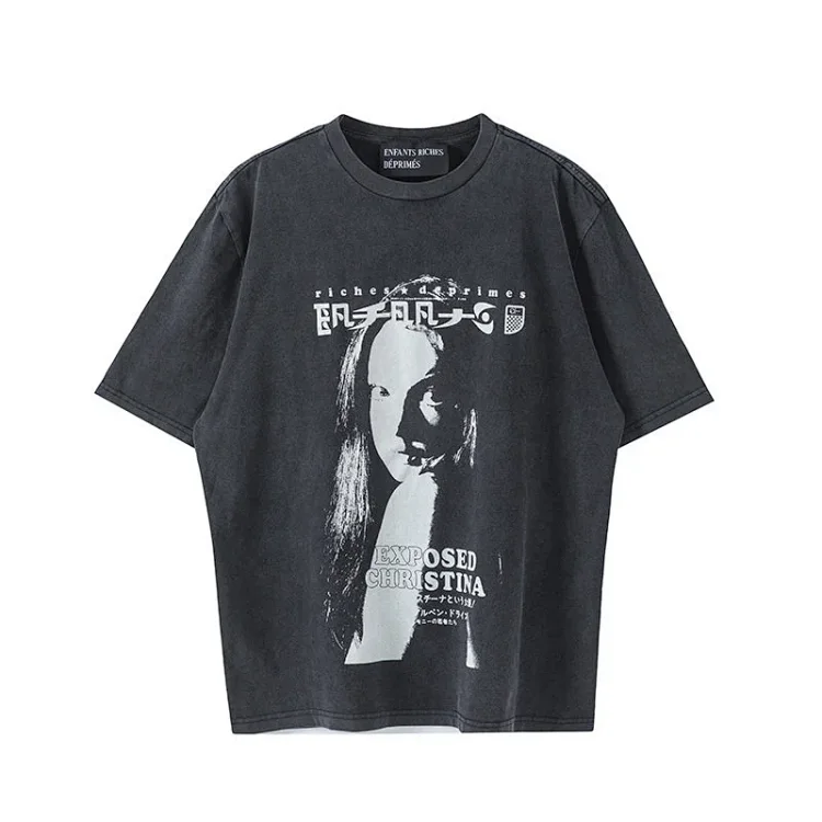 ERD 24SS Christina Portrait Print T-Shirt