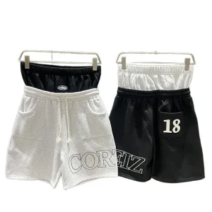 CORTEIZ Embroidered Patchwork Mock Layer 5-Inch Shorts