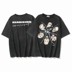 Hexagon Head Rammstein Band T-Shirt