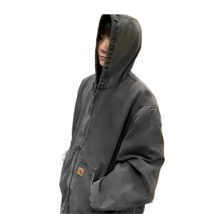 Carhartt Heavyweight Washed Canvas J130 Hooded Work Jacket