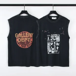 GALLERY DEPT Splash Ripped Distressed Tank Top