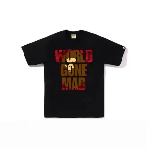 BAPE Letter Print Short Sleeve T-Shirt